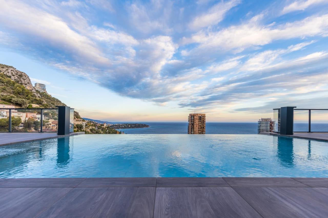 Apartament Monaco View, Pool, Garage, 100 M2 Terrace Beausoleil Zewnętrze zdjęcie